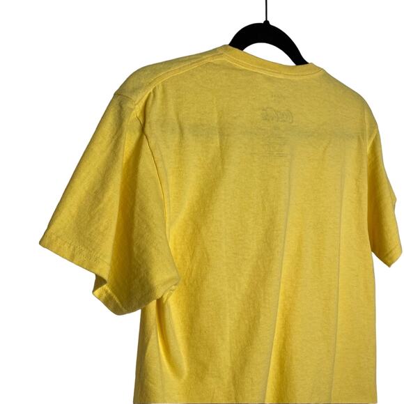 Mighty Fine Mello Yello Crop Top T-Shirt Raw Hem Tee Women's Size Large New NWT - Picture 6 of 8